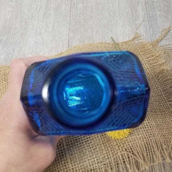 Cobalt Blue Wheaton Glass Bottle Vintage - Picture 6 of 8
